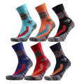 High Performance Crew Socks Men Wholesale Outdoor Moisture Wicking Sports Trekking Hiking Socks Summer Spring Print Designs