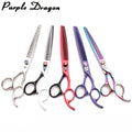 Purple Dragon Pet Scissors 7" 8" Japan Stainless Dog Grooming Scissors Cat Thinning Shears Dog Scissors Chunker Z4004