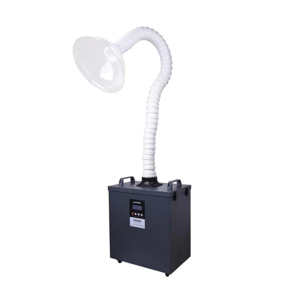 KNOKOO High Power FES350 Co2 Laser Smoke Purifier New Soldering Fume Extractor Hair Salon Dust Collector Hair Salon Fume