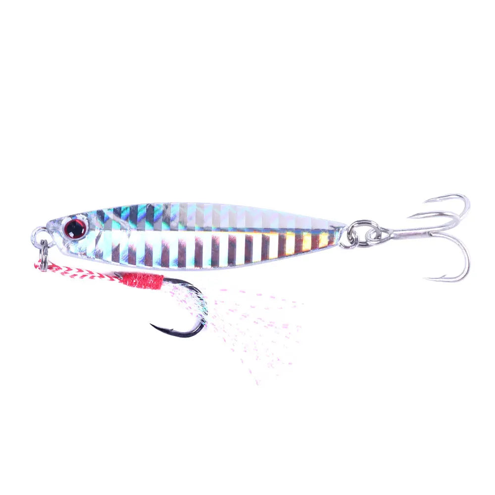 5.5CM 15G 8# Saltwater Fishing Strong Luminous Slow Pitch Jigs Lure Fishing Lure Hard Bait Jigging Lead Jig