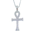 S925 Silver Moissanite Cross Pendant Hip Hop Fashion Style for Charms Jewelry