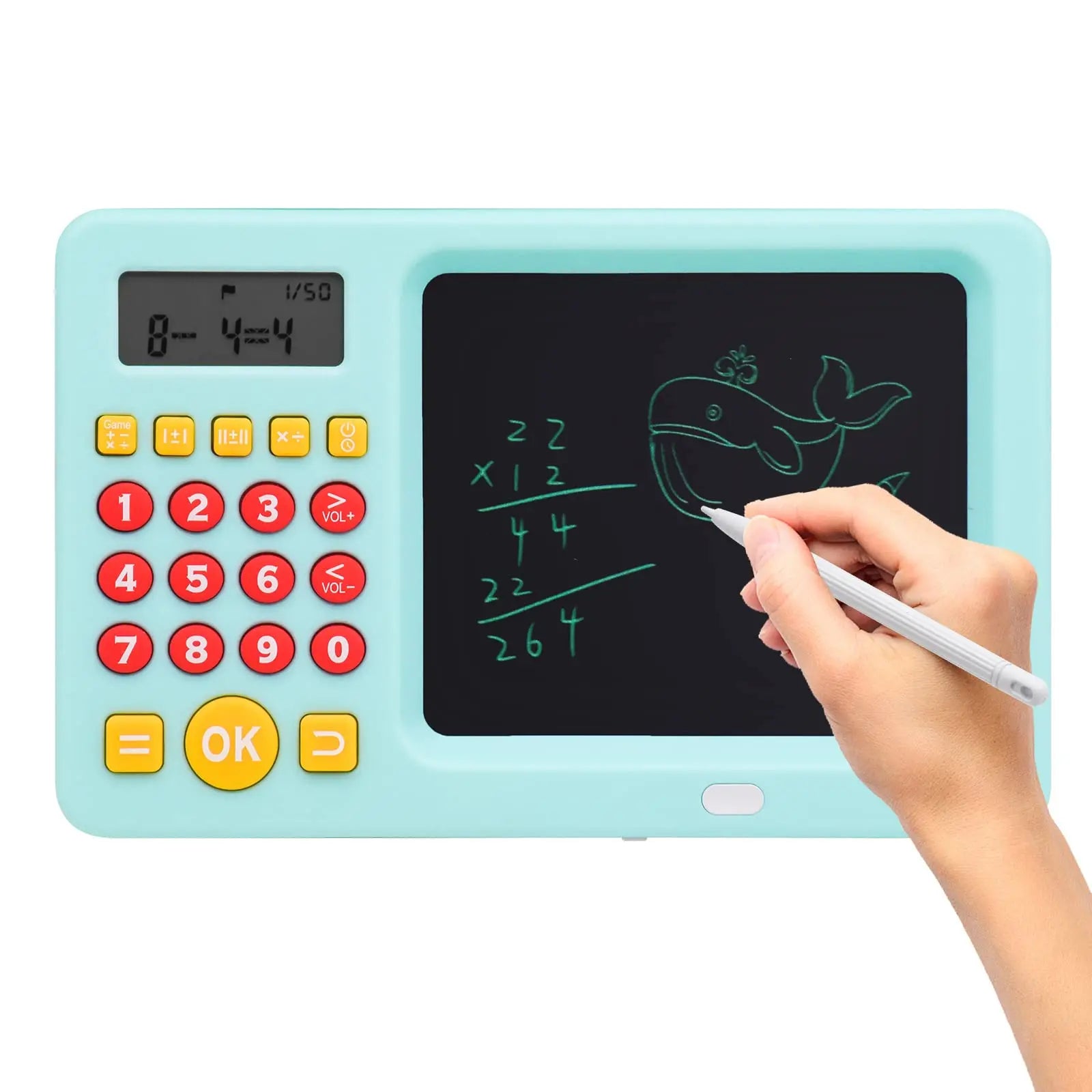 Math Games for Kids LCD Writing Tablet Educational Math Learning Games Birthday Gifts for Boys Girls