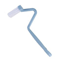 V-Shaped Portable Plastic Toilet Brush Scrubber Curved Cleaning Brush