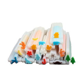 DIY Homemade Embed Soap Making Supplies Christmas Silicone Mold Soap Column Tube Heat Resistant Non-Stick Eco-Friendly Reusable