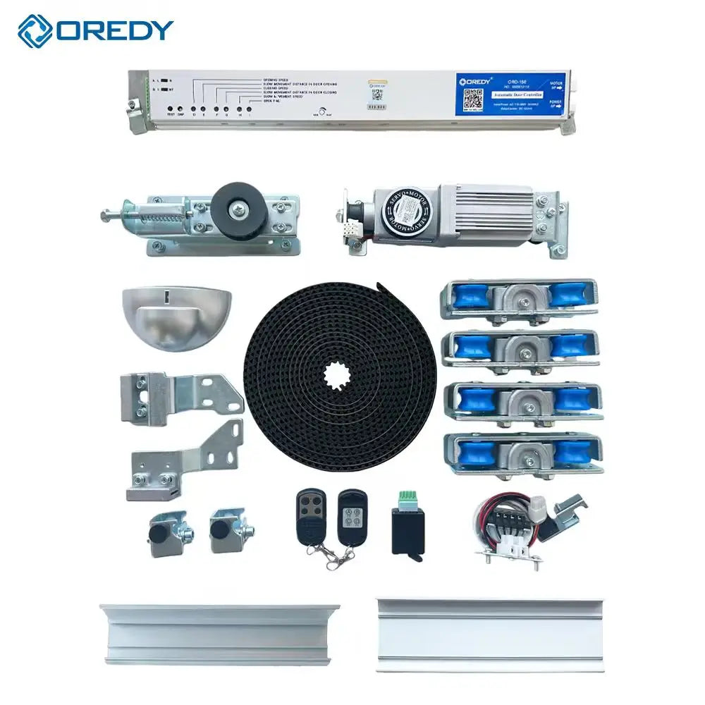 Oredy Modern Design Household Electric Automatic Sliding Doors with Access Switch Remote Control