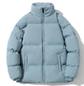 Wholesale Custom Man Stand Collar Men Winter Jacket Windproof Cotton Jacket Solid Color Warm Coat