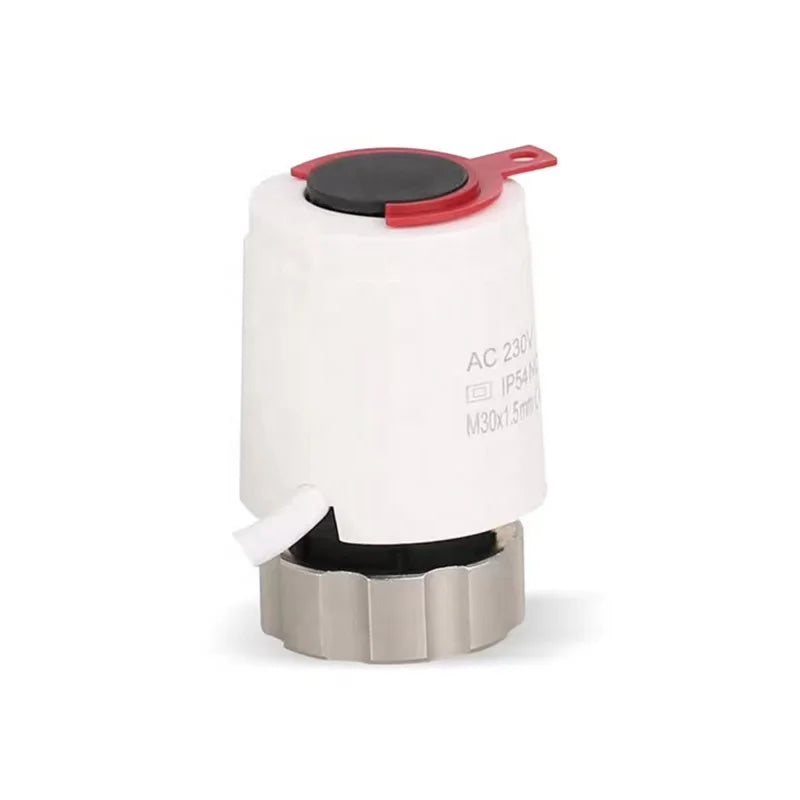 230V 2-Wire Thermal Actuator Electric Control Valves M30x1.5 PEX Radiant Manifold Floor Heating for Water Normally Closed/Open