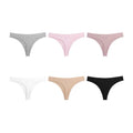 Women's Sexy Seamless Everyday Sports Panty T-Back Soft Solid Ice Silk G-String Thong Low-Rise Knitted Breathable Eco-Friendly