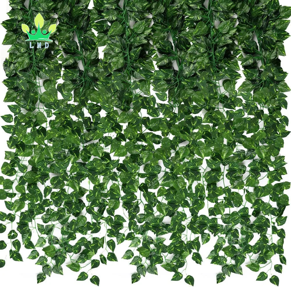 24 Pack 173ft Artificial Ivy Garland Fake Vines Greenery Garland Hanging Plants Backdrop Party Supplies Christmas