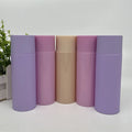 120ml Round PET Plastic Toner Bottle with Silk Screen Printing and Crown Cap in Pink Blue Purple Cream for Skincare