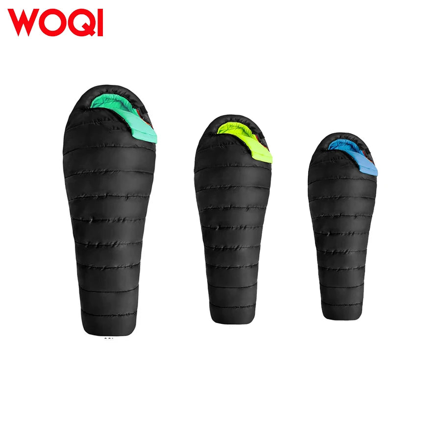 WOQI Adult and Children Camping Sleeping Bags Backpacks and Hiking Bags - Three Season Sleeping Bags