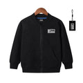 Custom Printing Casual Wear Kids Jackets Optional Color Zipper Style With Twin Pockets Kids Jackets