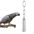 Wholesale Funny Stainless Steel Chain Bell  Foraging Bird Bell Toy Accessories