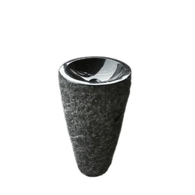 Custom-Designed Modern Nero Marquina Black Marble Wash Basin Natural Stone Pedestal Indoor Sink Drainer Water Resistant for
