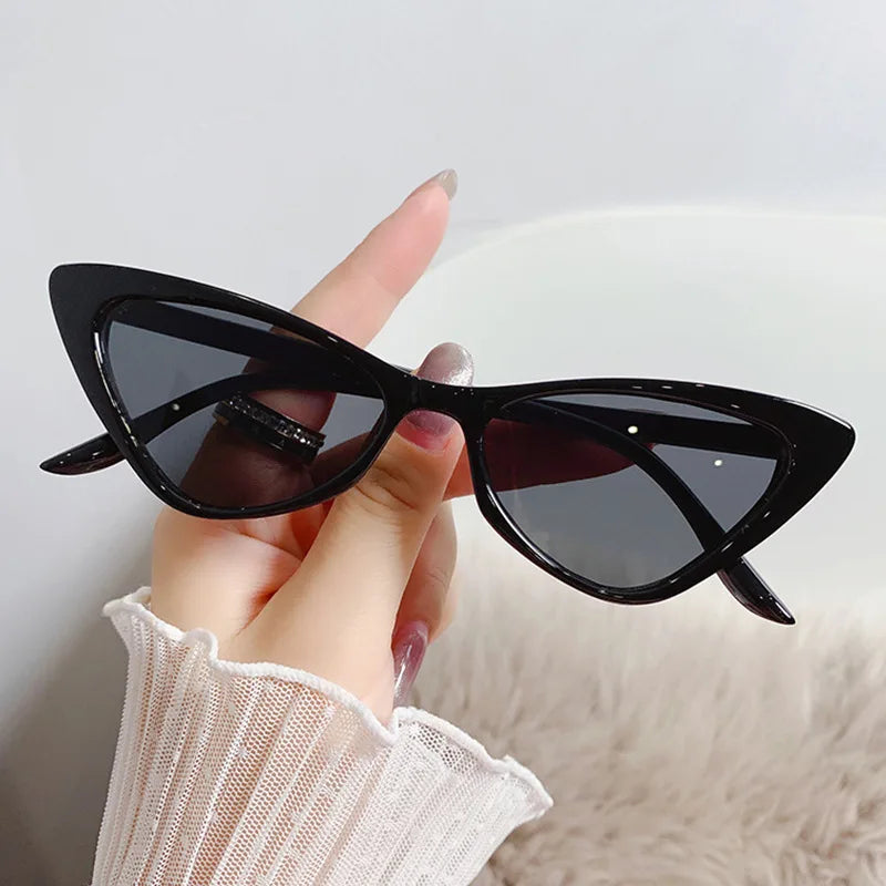 UNOC 2022 Female Custom Cat Eye Sunglasses New Trendy Vintage Triangle Shades Personality Fashion Female Trendsetter's Must-Have