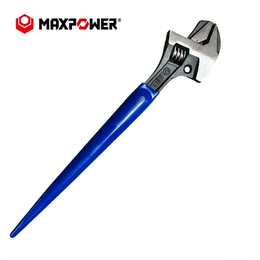 MAXPOWER Black Adjustable Wrench Apanner Construction Spud Wrench