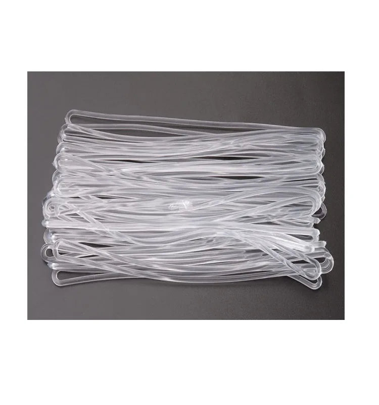Clear Plastic PVC Luggage Tag Loop Strap Transparent Plastic Name Tag Loop for Identification Card ID Badge Holder