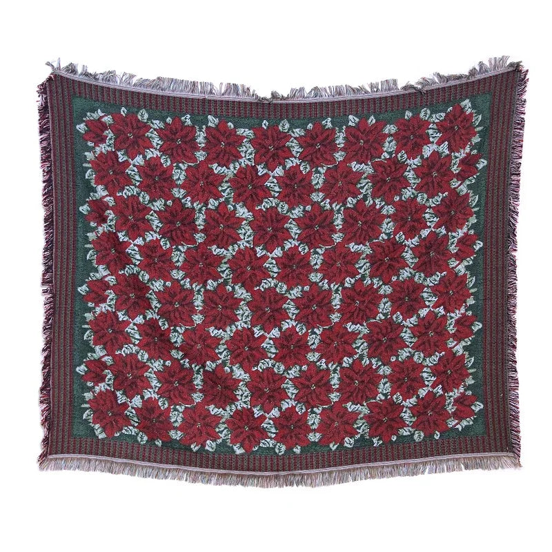 Nes Design Printed Custom Cotton Jacquard Woven Throw Tapestry Blanket