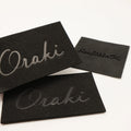 Custom Embossed Logo Jeans Leather Patches Suede Iron on Leather Labels Patches for Garment