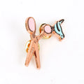 Metal Crafts Enamel Pin Logo Brass Glitter Badge Metal Pins for Sport Game