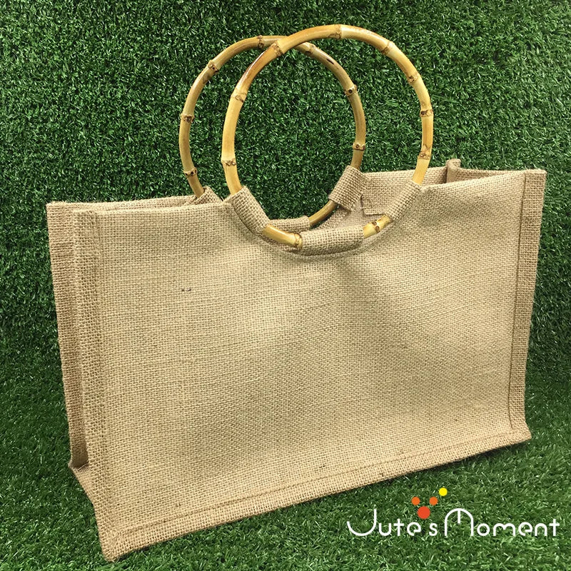 Recycled Bolsa De Yute Hessian Cheap Custom Logo Waterproof Beach Bag Printed Eco Recycled Natural Foldable Reusable Beach Jute