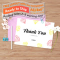 A6 / 4x6inch customized cool greeting card flyer hangtag for private