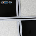 Modern 15mm Thick Acoustic Suspended Decoration Ceiling Tile Soundproof Mineral Fiber Wide Use Grid Design