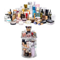 360 Rotating Storage Box Dormitory Desktop Dressing Table Lipstick Skin Care Products Transparent Cosmetics Storage Rack