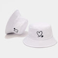 Bulk Custom Reversible Bucket Hat One Side With Embroidery Logo One Side Full Printed 100% Organic Cotton Reversible Bob Hat