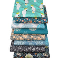 8pcs Assorted Floral Printed Cotton Fabric Squares Cloth Patchwork Sewing Quilting DIY Scrapbook Craft Bundles Fashion