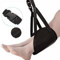 Airplane Footrest Flight Carry Portable Travel Accessories Office Under Desk Foot Hammock Nylon Black