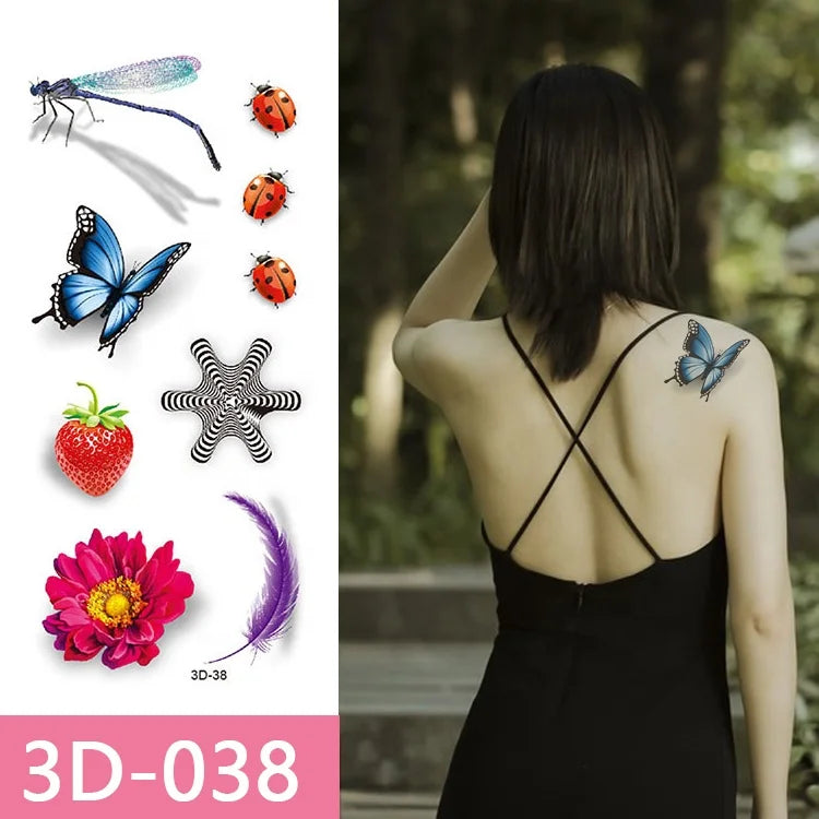 Different Design Hands and Feet Waterproof Temporary Tattoo Sticker Wholesale Body OEM Printing for Men Women Non-toxin 100pcs