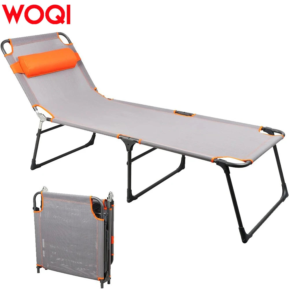 WOQI Customized Modern Sports Aluminum Outdoor Camping Bed Lightweight and Foldable Hot Selling Oxford Material Hiking Bed