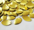 Olivary Brass Charm 18x11mm Textured Arched End Charm for Earring Bracelet