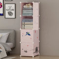 Promotion High Quality Modern Plastic Kids Toy Wardrobe Storage Rack for Bedroom Living Room Extendable Portable