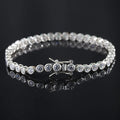 INS Creative 925 Silver Cubic Zircon Luxury Tennis Bracelets 2mm 3mm 4mm White Gold Silver Tennis Bracelet for Women