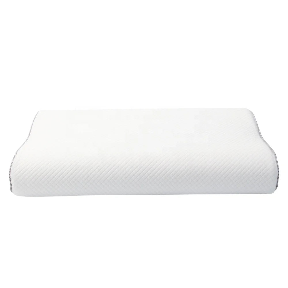 Hilton Hotel Eco-Friendly Memory Foam Neck Pillow Solid Pattern 200TC Polyester Cover Customizable Rectangle Shape