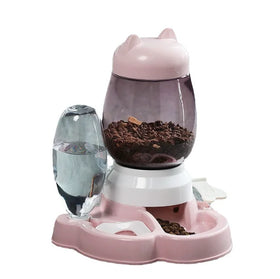 2-in-1 Pet Training Feeder With Two Modes 2.2L+650ml Large Capacity Automatic Feeding for Home Use ABS+PP Material