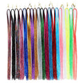 Wholesale 120cm Shiny Laser Tinsel Hair Wigs False Hair Extension Gorgeous Hair Wig for Women