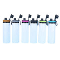 Auplex Factory Price 750ML Aluminium Black Cover Unique Water Bottles Travel Squeeze Bottles Sublimation Plain Bottle Wholesale