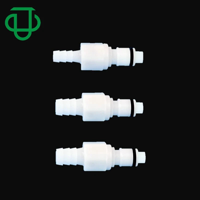POM EPDM 1/8" 3/16" 1/4" 5/16" 3/8" Hose Barb Shut Off Plastic Quick Disconnect Coupling Insert Plug Adapter