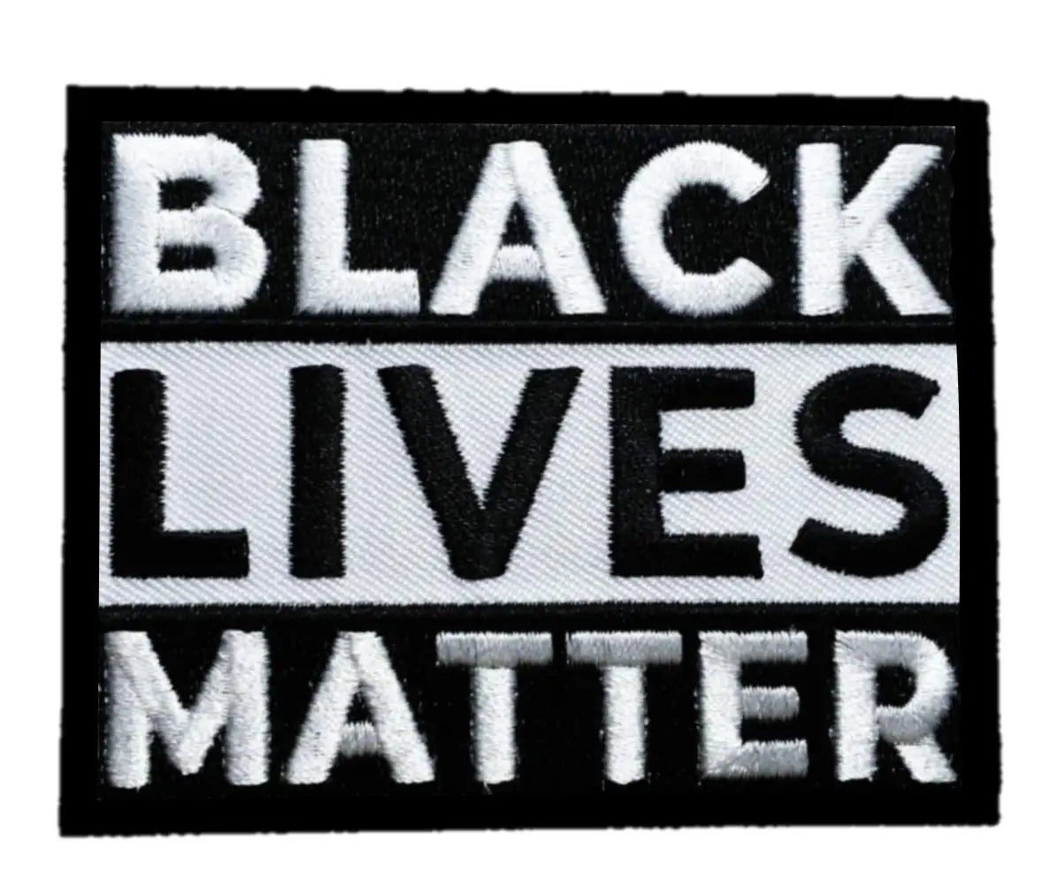 Black Lives Matter 3D Flower Embroidered Iron-On Sew-On Patch for Jackets Hats Bags Totes-Custom Size