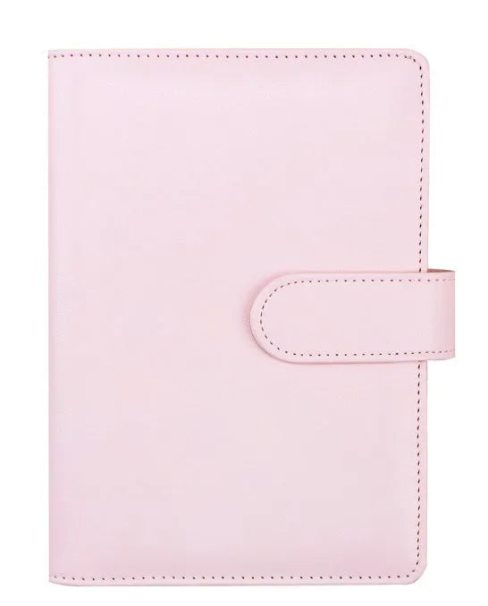 Customize Stationery A6 A5 Macaron PU Leather Folder Agenda Planner Organizer Journal 6 Rings Loose-leaf Binder Spiral Notebook