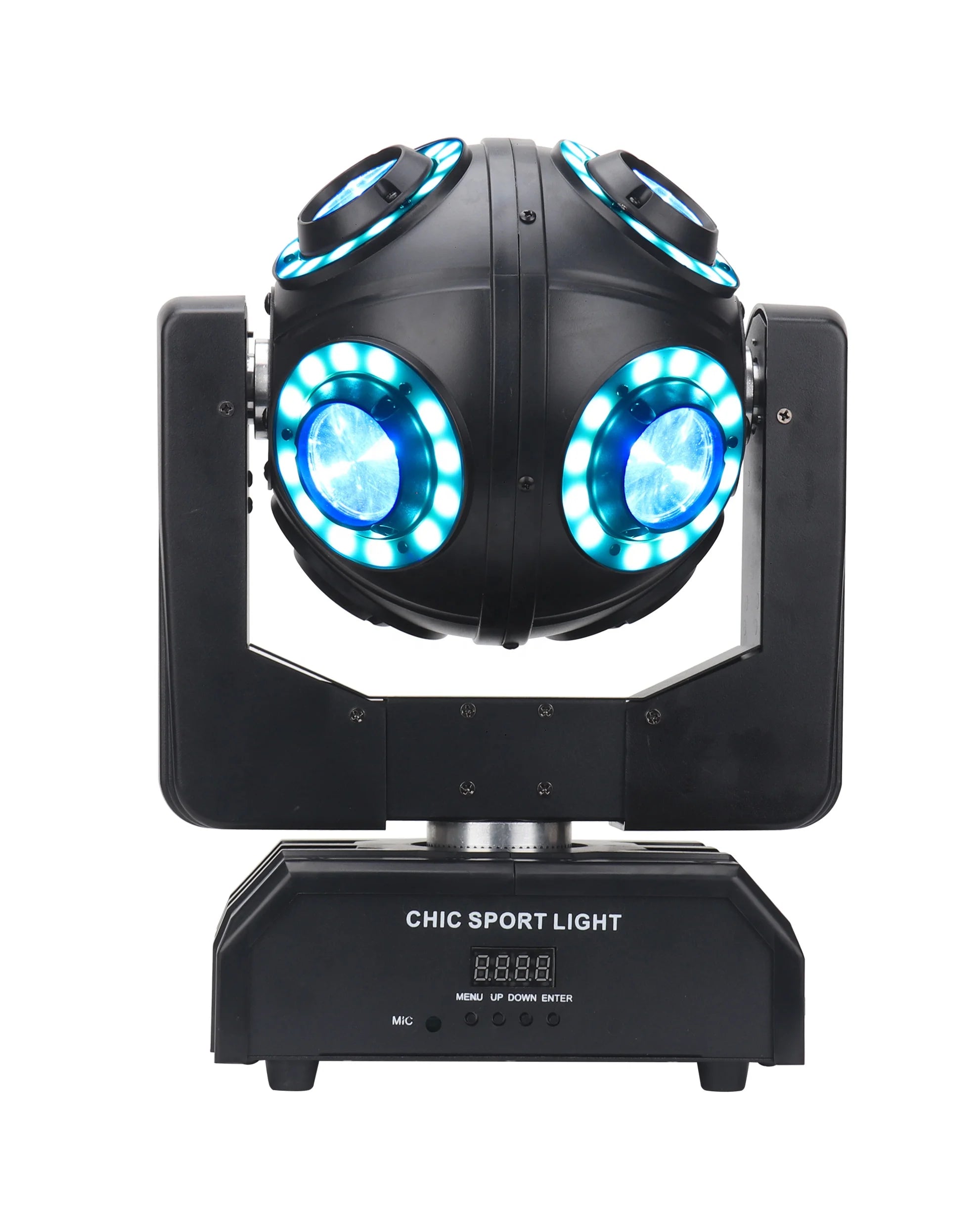 Event 8x10W LED Disco Ball Light DMX512 Controlled Moving Head Football Lights for Hotel Applications