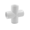 Cross Connection Head Accessories SCH40 Furniture-grade PVC Thickened Water Pipe Flat Four-way Union Fittings 3-Year Warranty