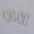 New Trendy 925 Sterling Silver Paperclip Ear Hooks Fashion 18k Gold Earrings for Women