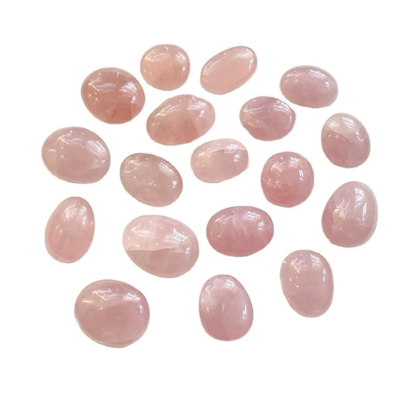Wholesale natural rose quartz palm stone polishing crystals gemstone for healing decoration