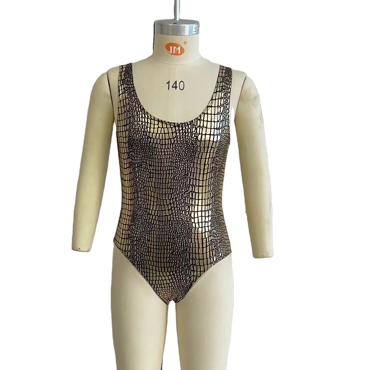 XCHX-ET0905 Customized Kids One Piece Foil Print Design Swimsuits Popular Recycled Fabric Swimwear