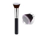 Ready-to-Ship Synthetic Hair Foundation Brush Single Black Flat Top Cream Liquid Concealer Eyebrow Eyeliner Eyebrow Pencil