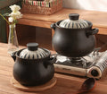 Bohemian Style Eco-Friendly High Heat Resistant Ceramic Casserole Soup Pot with Pot Cover